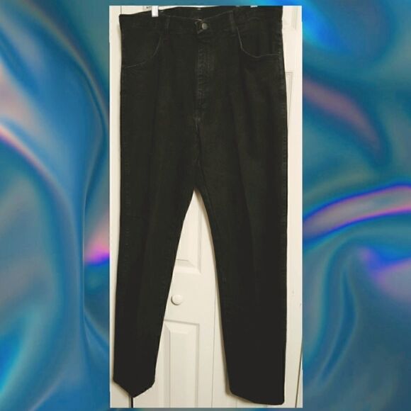 Men's Jeans by Rustler 36" by 32" in Black Straight Leg - Picture 1 of 7